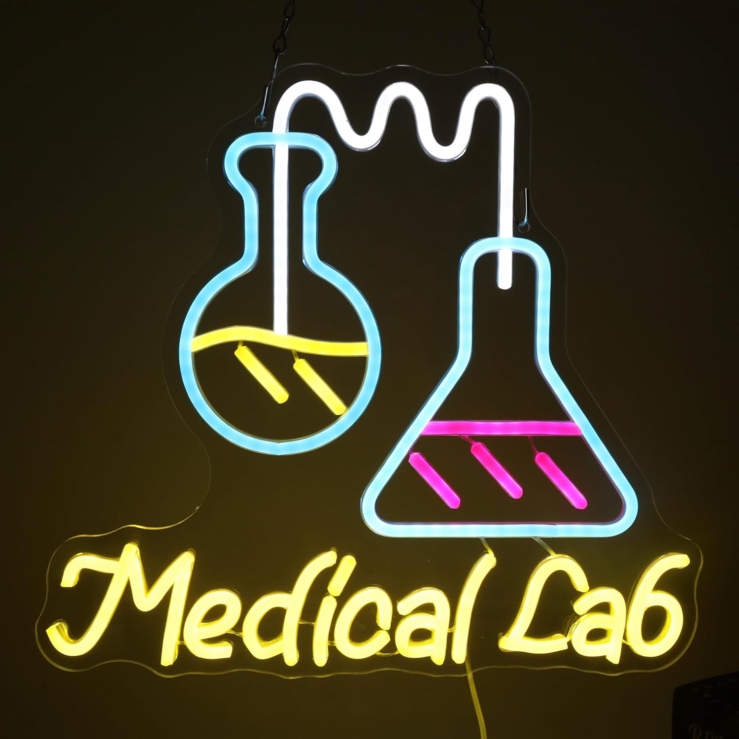 Science Laboratory Neon Sign U - Medical Lab Study review and price
