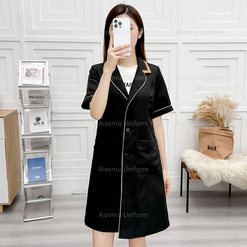 black beauty uniform with beau - Lab Coat Medical review and price
