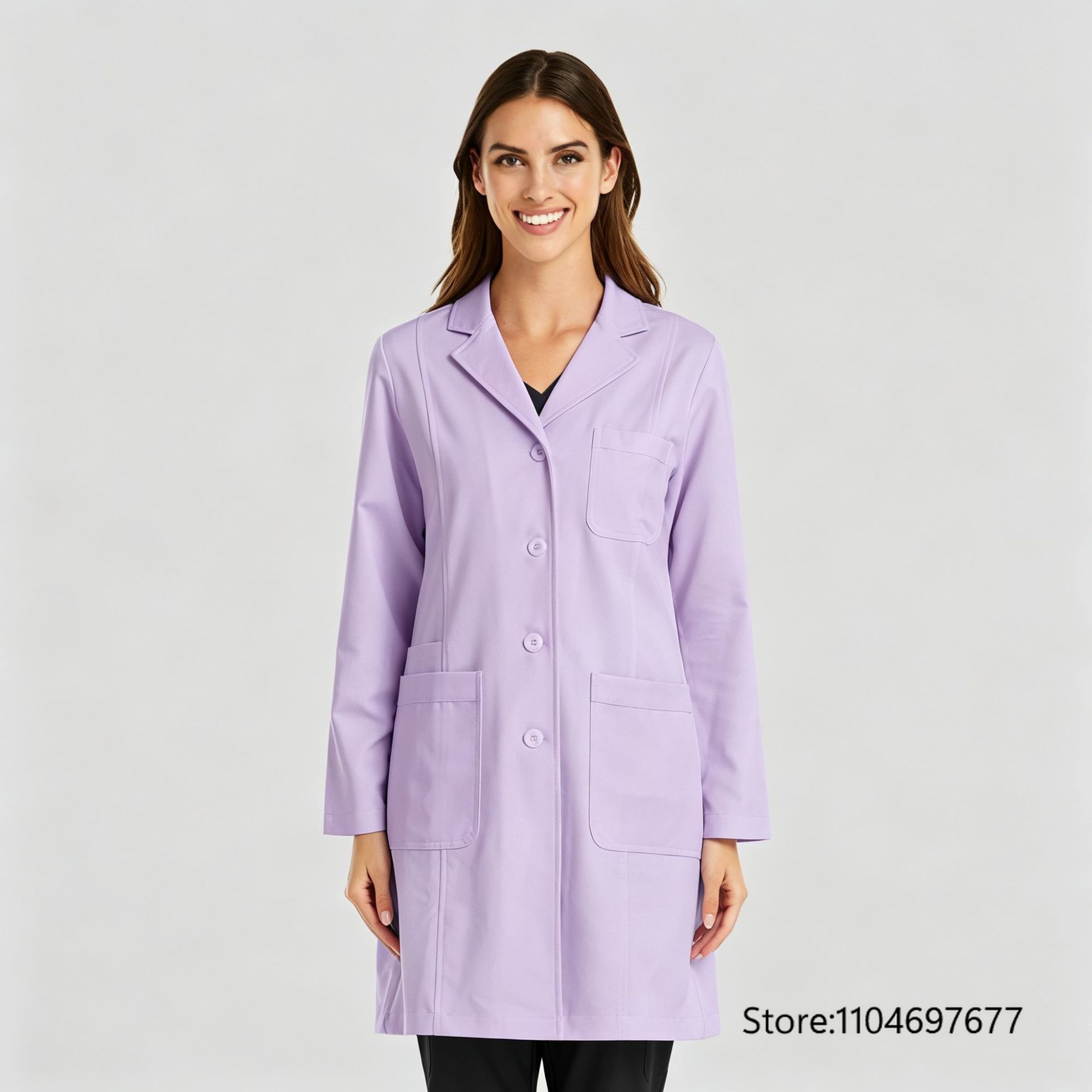 Multicolor Women's Long Sleeve - Lab Coat Medical review and price