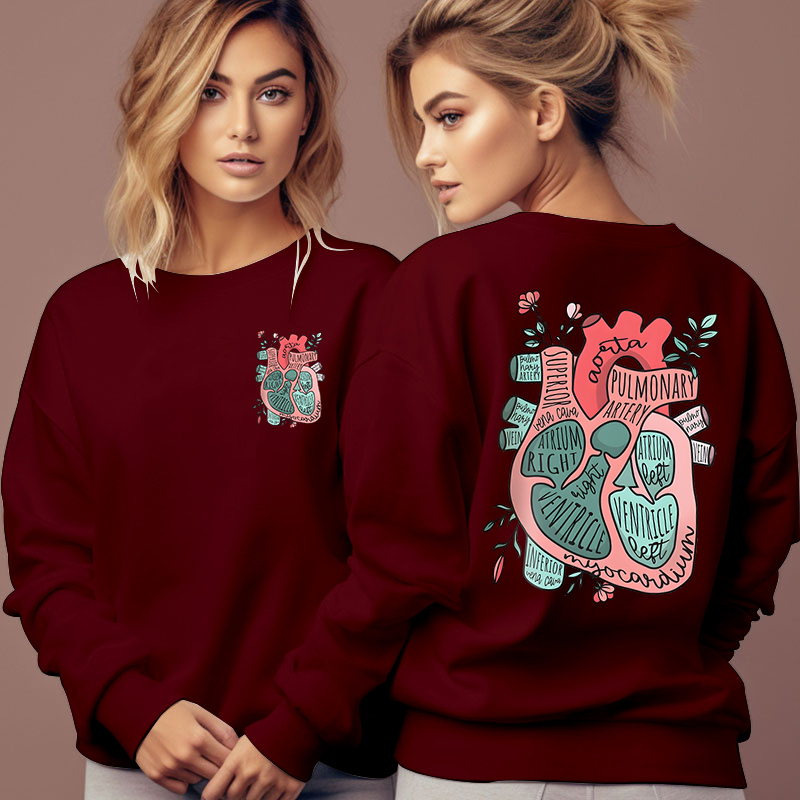 Anatomical Heart Flower Print  - Medical Lab Technologist review and price