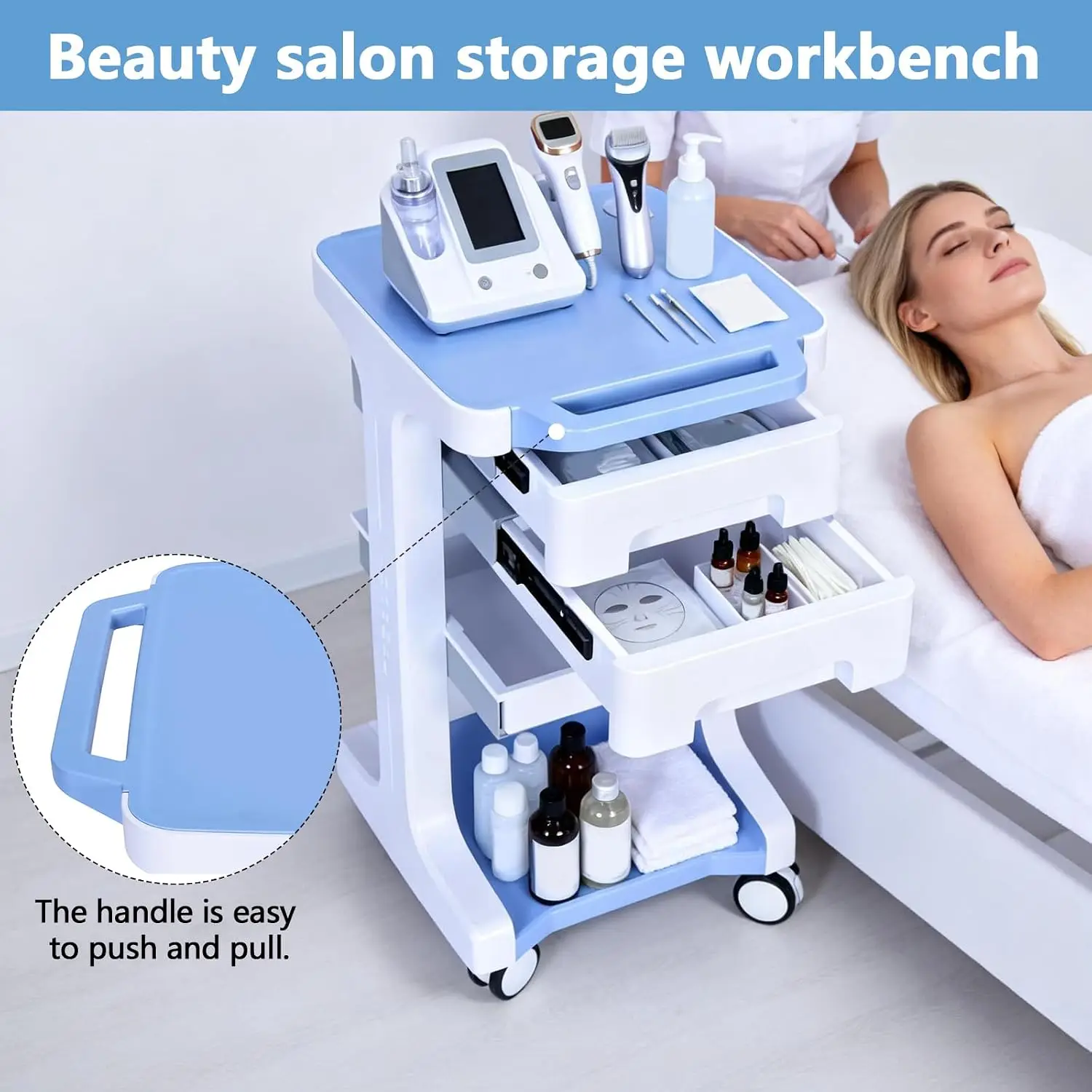 3 Tier Medical Rolling Cart wi - Medical Lab Ultrasound review and price