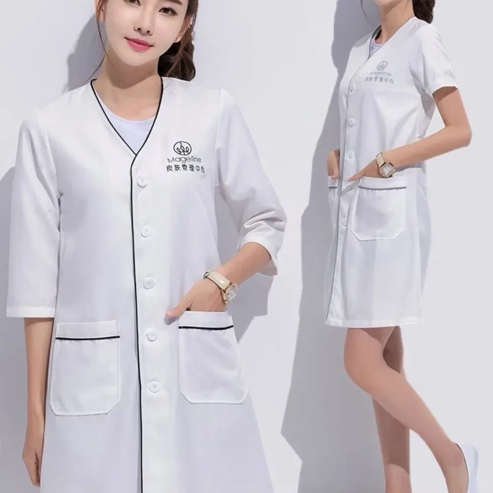 Custom Logo Beauty Uniform Bea - Lab Coat Medical review and price