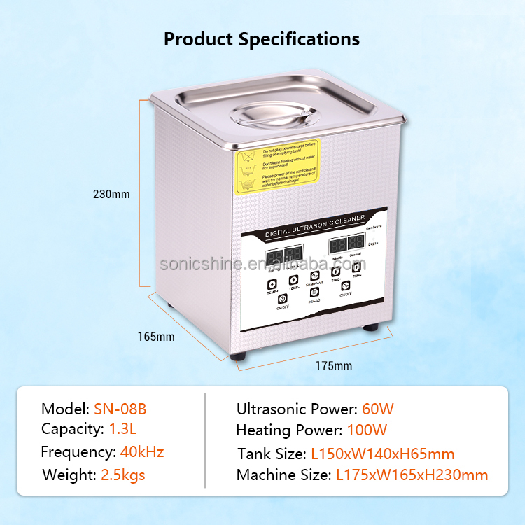 SN-08B 1.3L Electric Ultrasoni - Medical Lab Ultrasound review and price