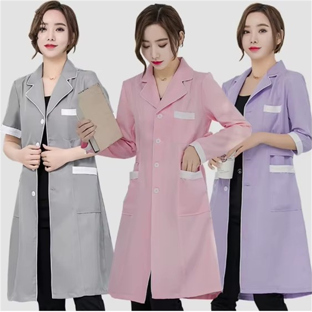 High grade gray solid color sl - Lab Coat Medical review and price