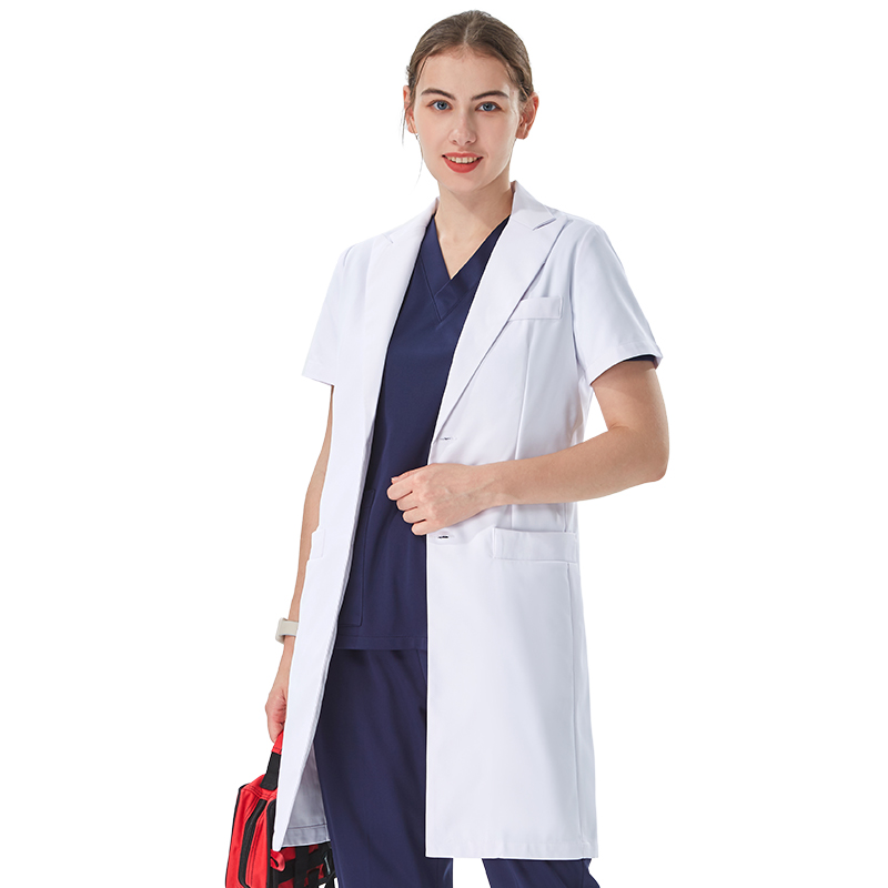 Thoughtful Lapel Collar White  - Lab Coat Medical review and price