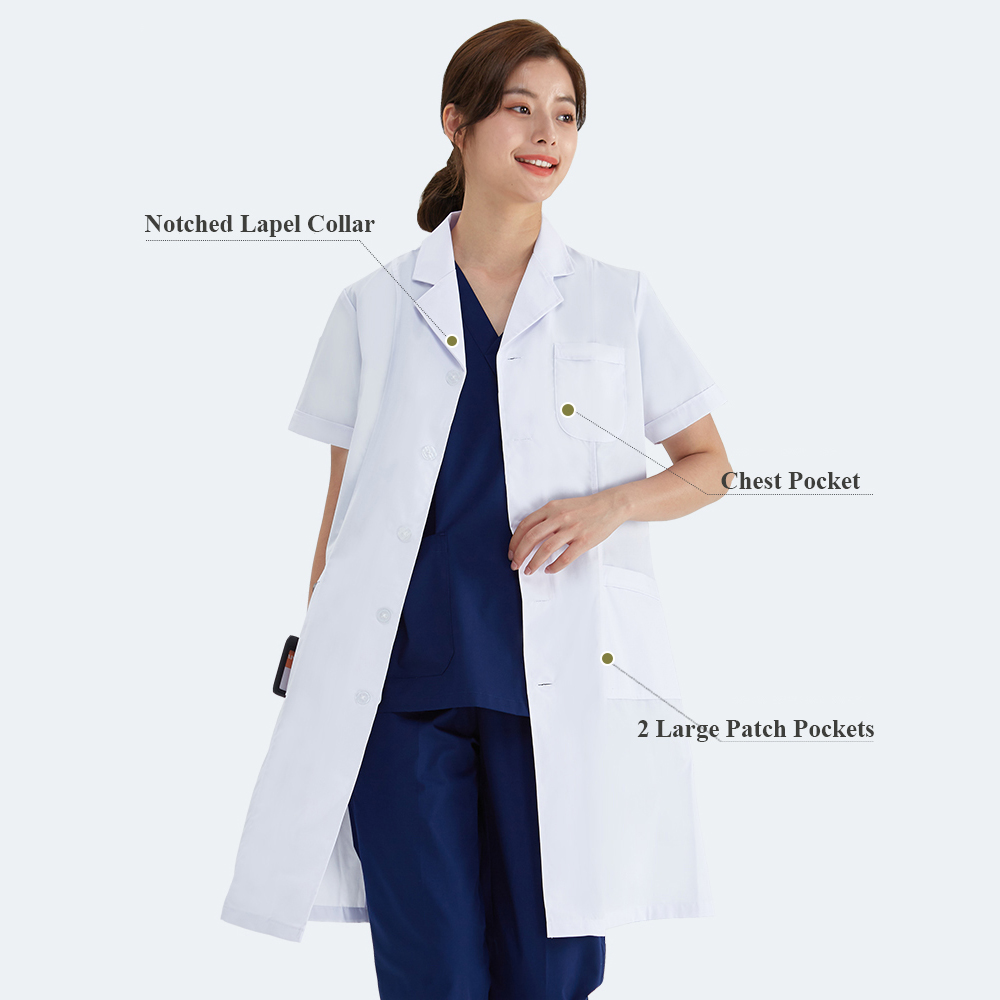 Unisex White Coat Lab Coat Hos - Lab Coat Medical review and price