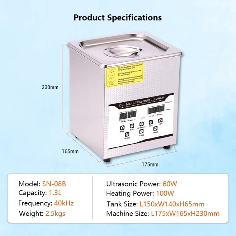 SN-08B 1.3L Electric Ultrasoni - Medical Lab Ultrasound review and price